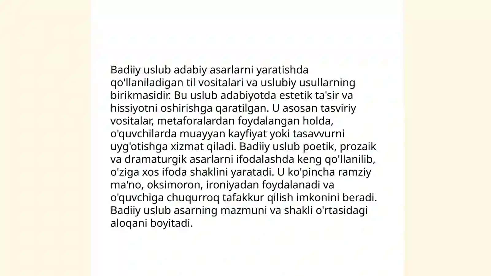 Badiiy uslub va uning uslubiy xususiyatlari 3