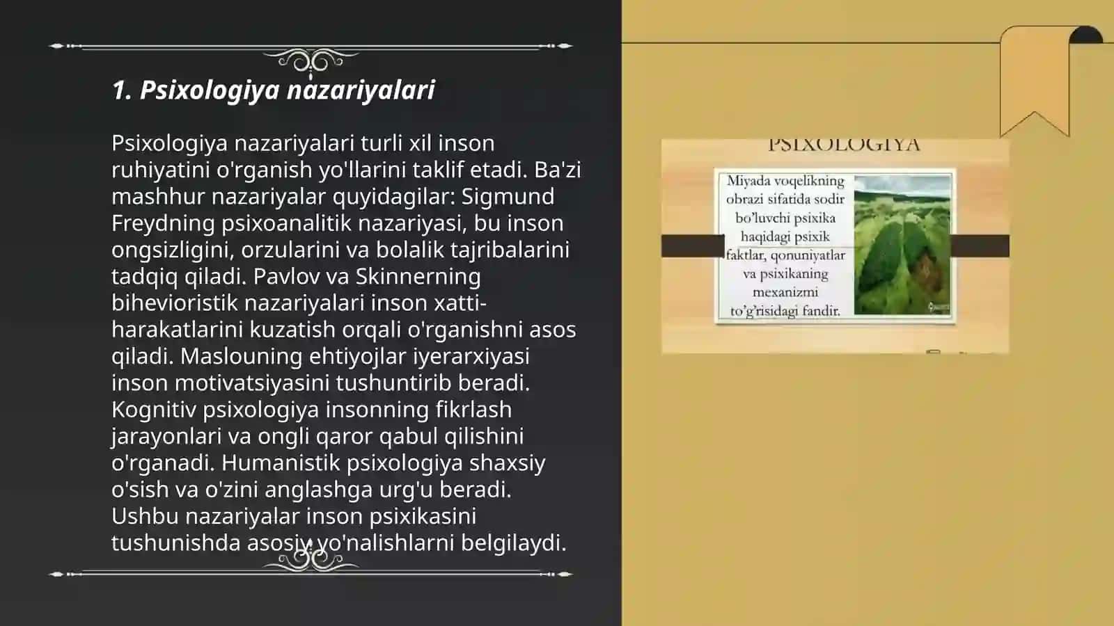 Psixologiya nazariyalari 3