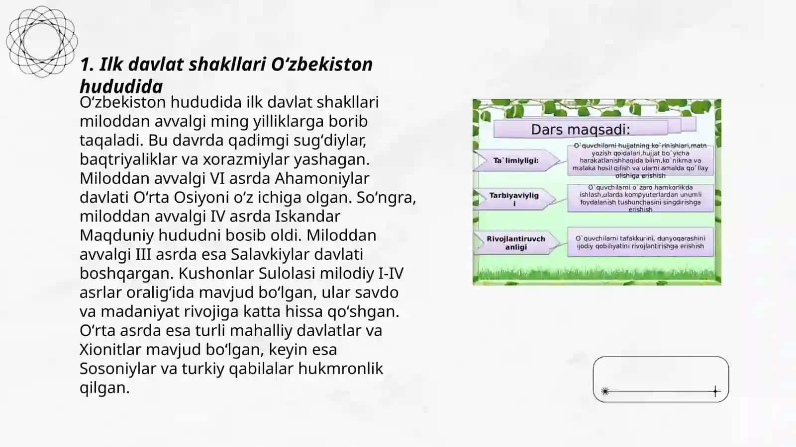 O'zbek davlatchiliging shakillanish asoslari 3