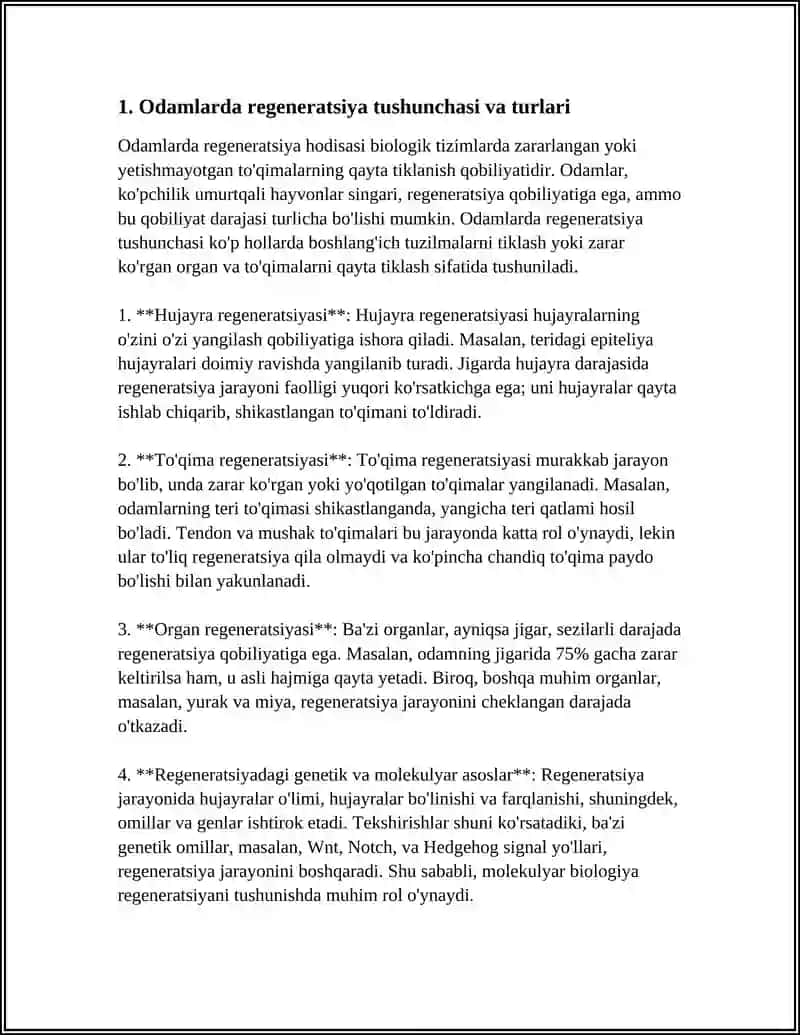 ODAMLARDA REGENERATSIYA HODISASI 3