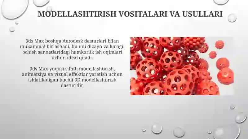 3D MAX UchO'lchovliGrafikDasturImkoniyatlari 3