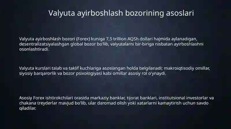 Valyuta ayirboshlash bozori 3