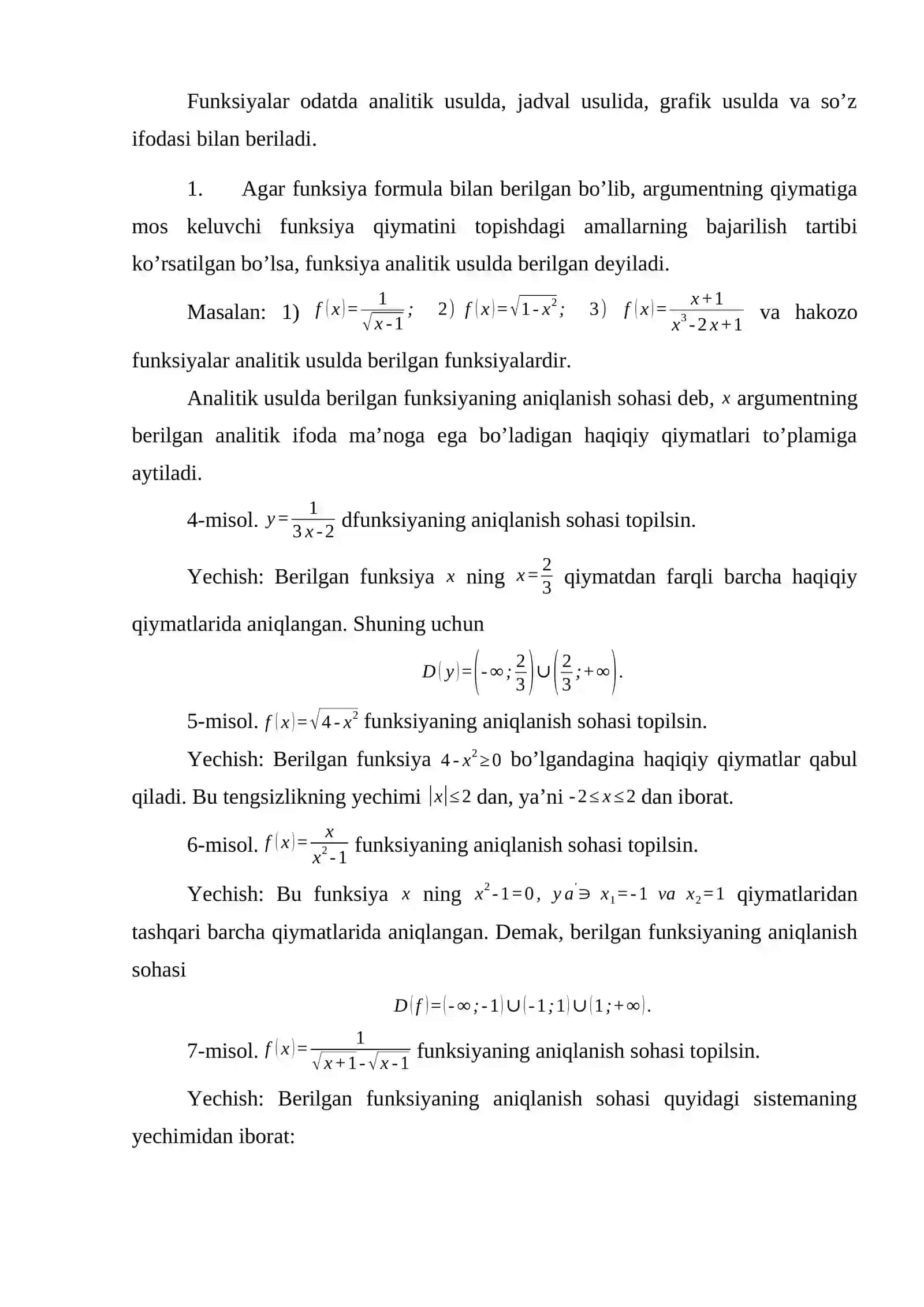 Funksiya tushunchasi va uning limiti 3