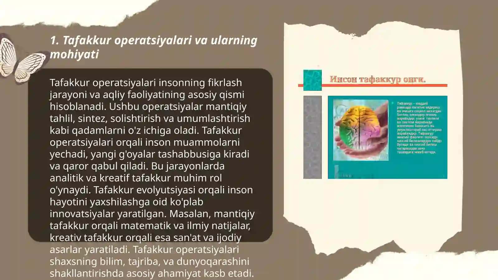 Tafakkur operatsiyalari 3