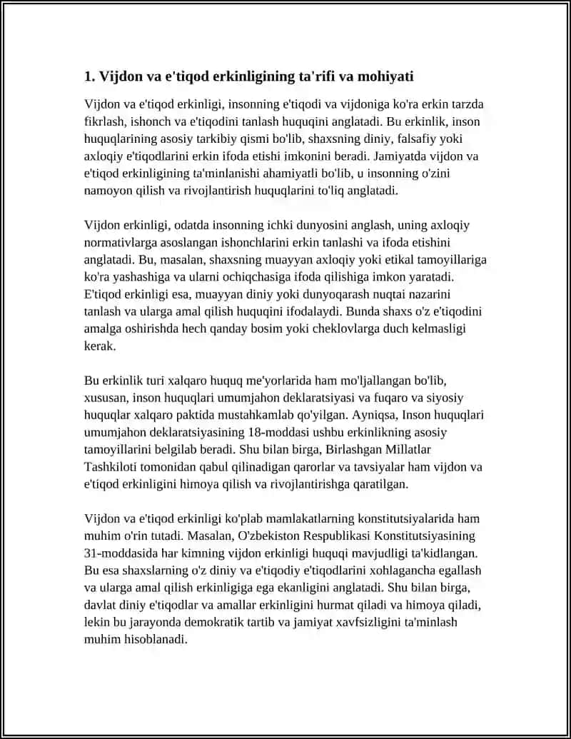 VIJDON VA E'TIQOD ERKINLIGI 3
