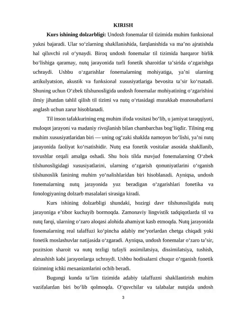O‘zbek tilshunosligida undosh fonemalarning o‘rganilishi 3