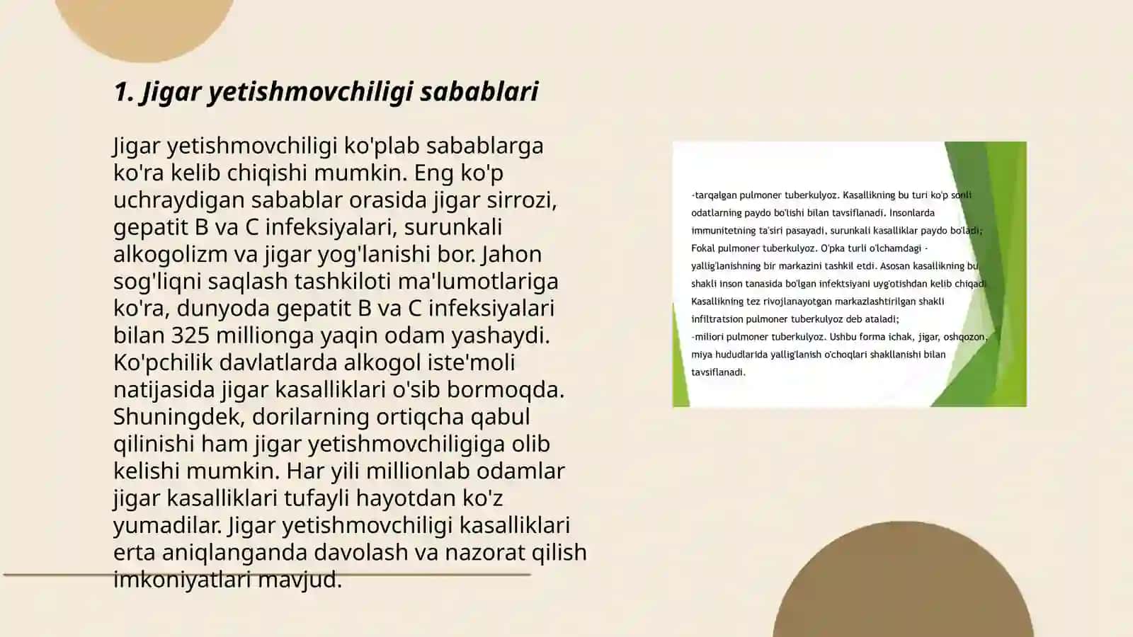 Jigar yetishmovchiligi sindromi 3