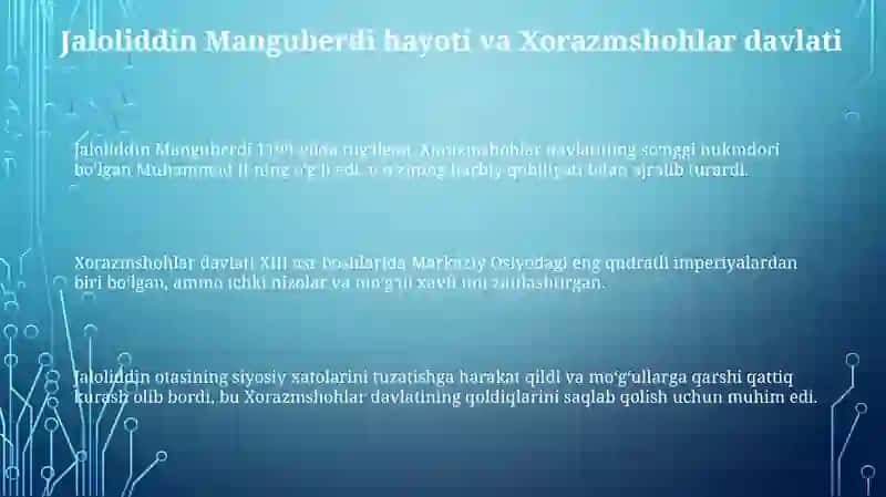 Jaloliddin Manguberdi: Xorazmshohning jasur merosxo'ri 3