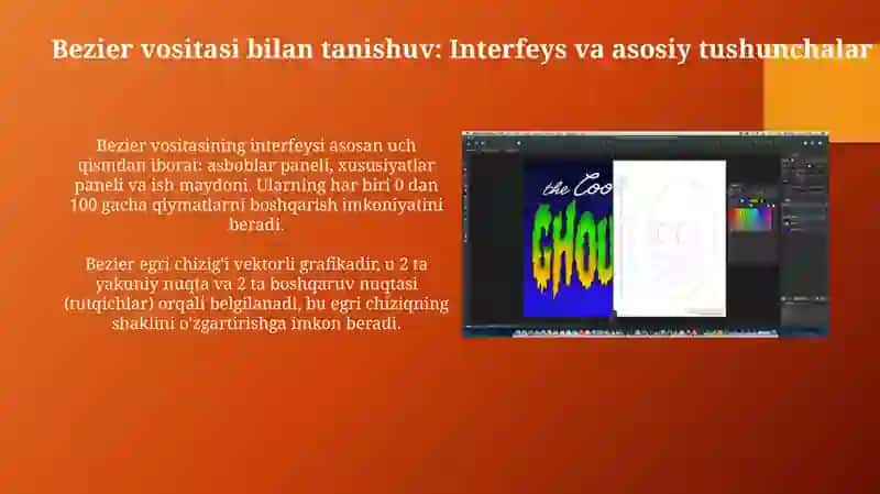 Bezier vositasi bilan ishlash 3