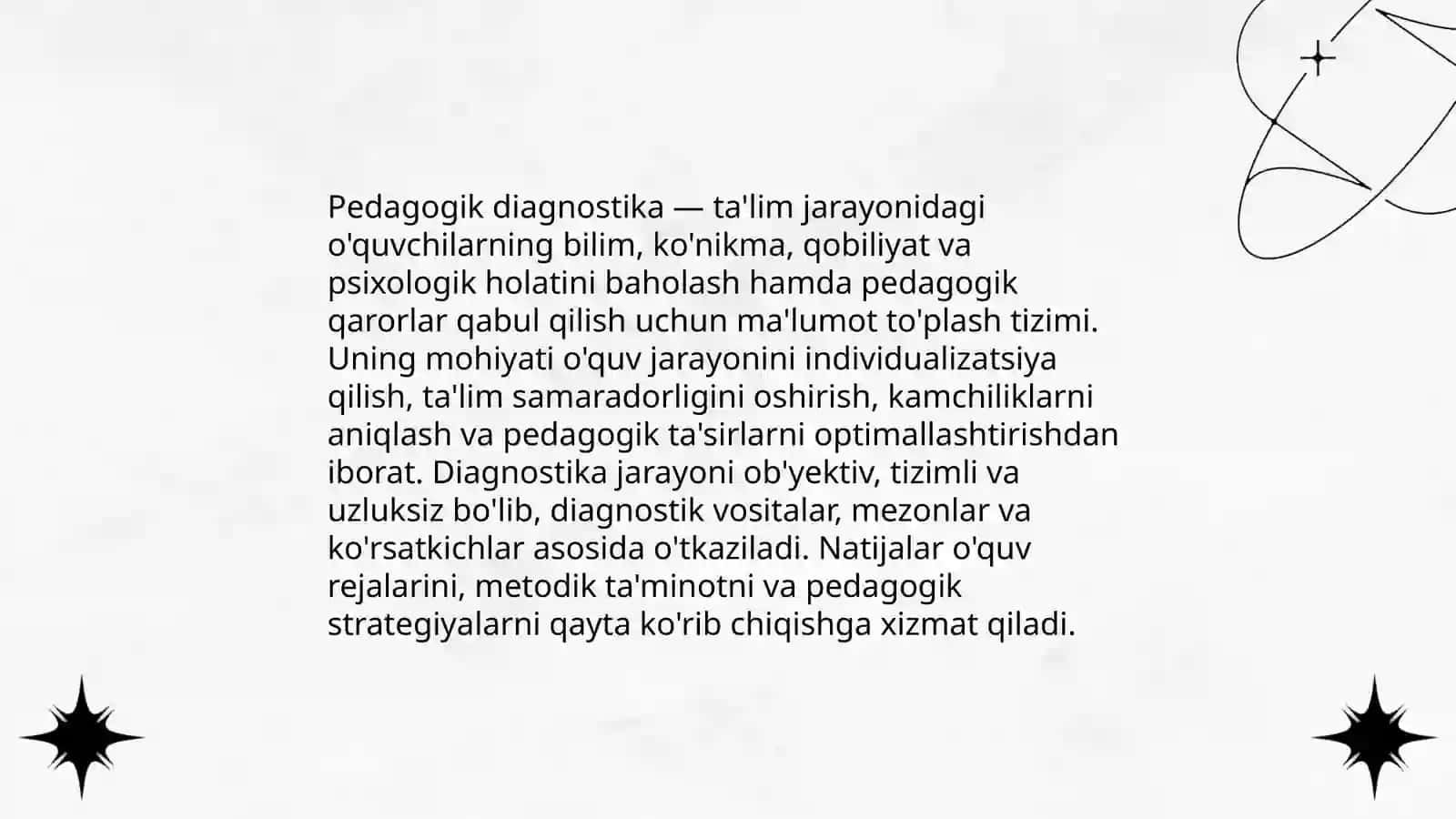 Pedagogik diagnostika metodlari va bosqichlari 3