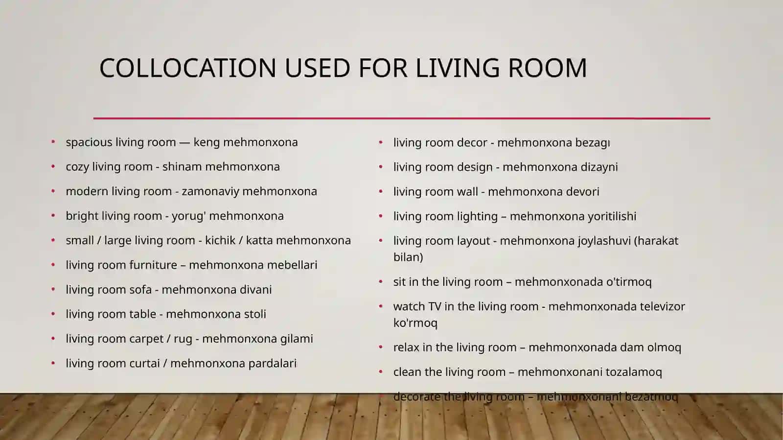 Collocation used for living room 3