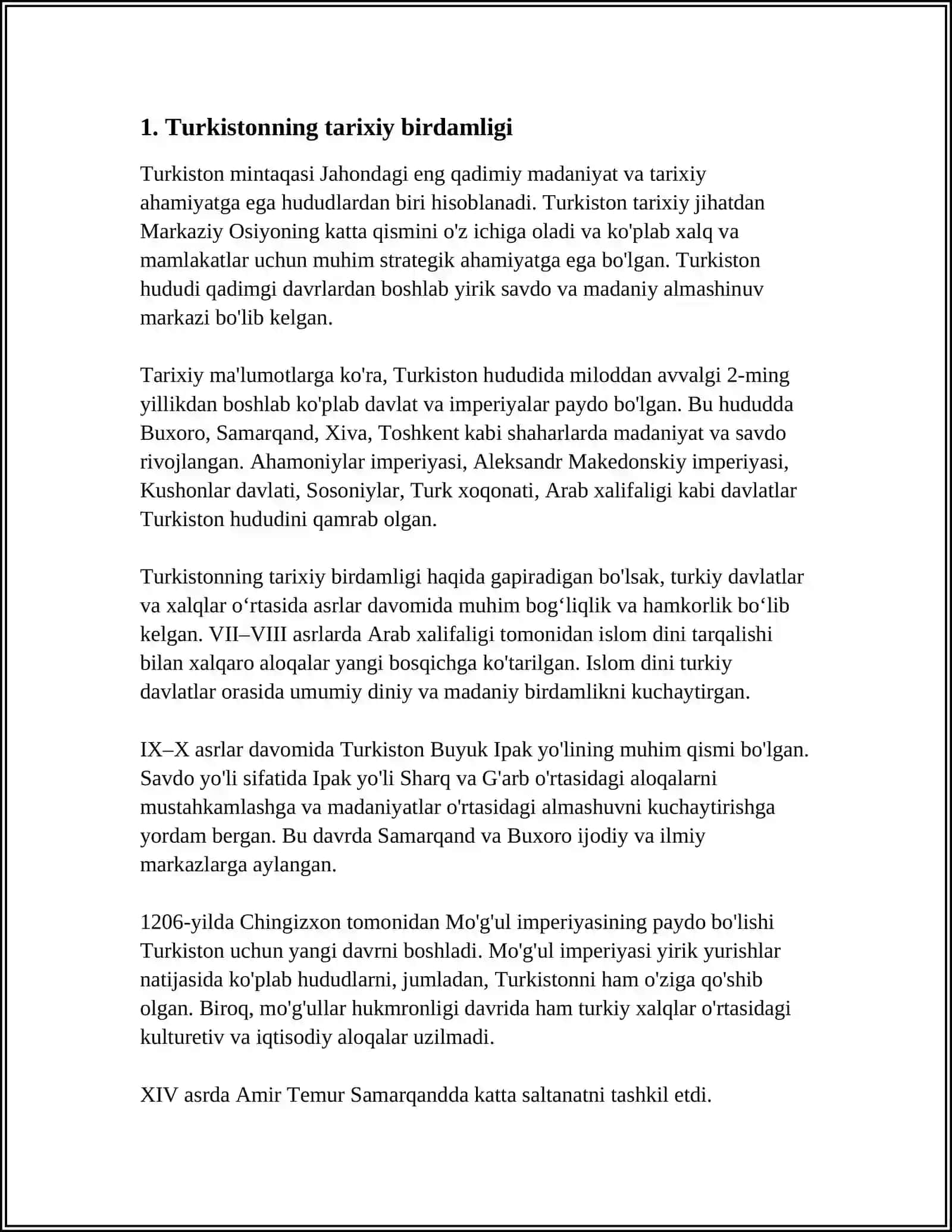MAVZU:TURKISTONNING PARCHALANIB KETISHI 3