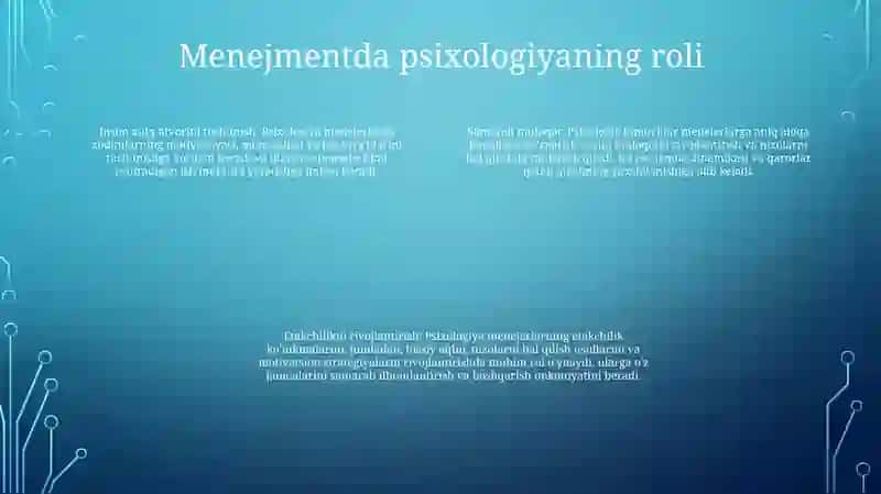Boshqaruv Psixologiyasi 3