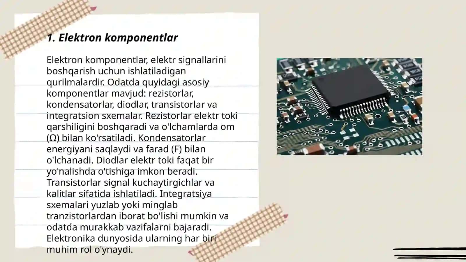 Elektronika va sxemalar 3