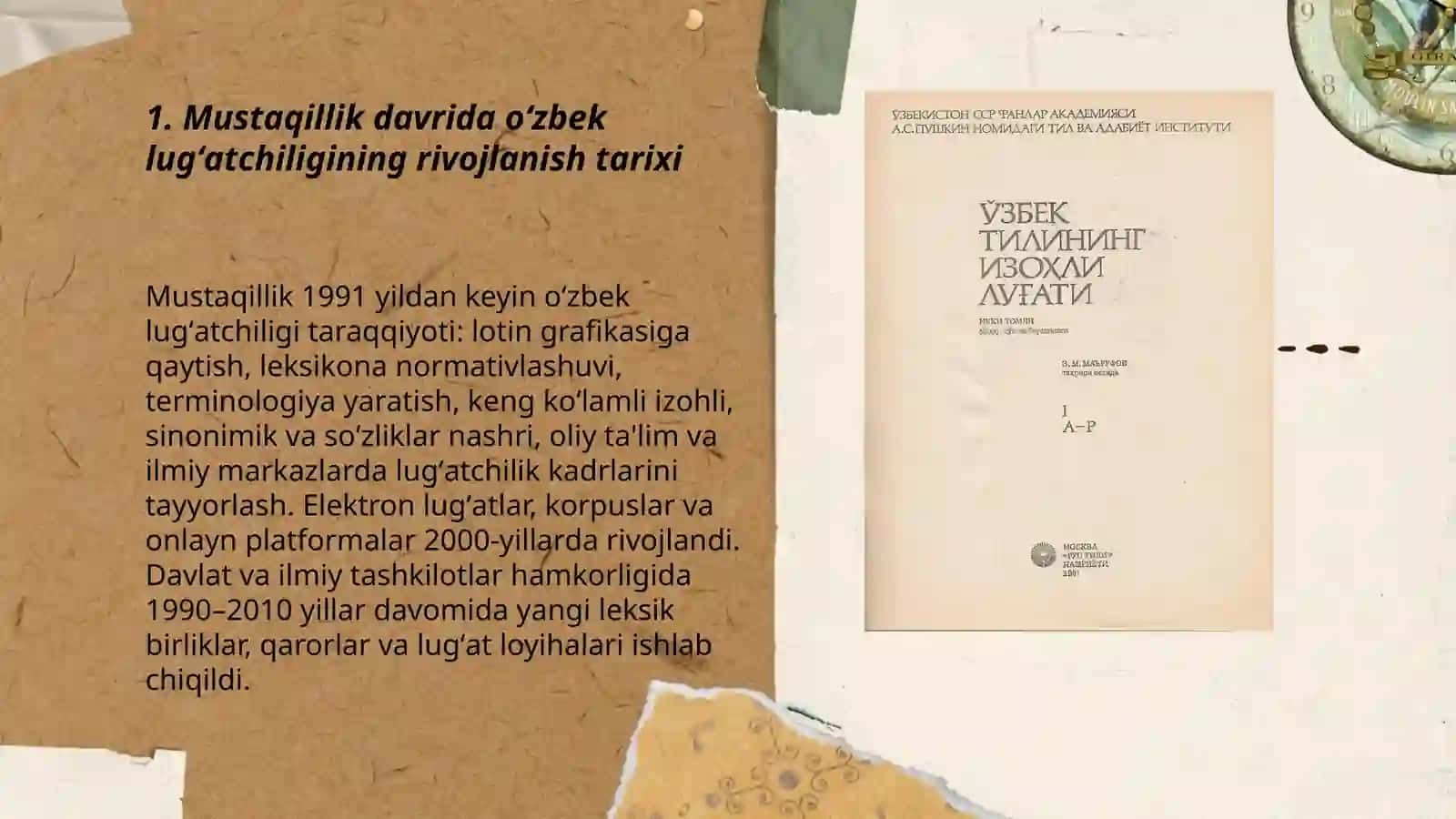 Mustaqillik davri oʻzbek lugʻatchiligi 3