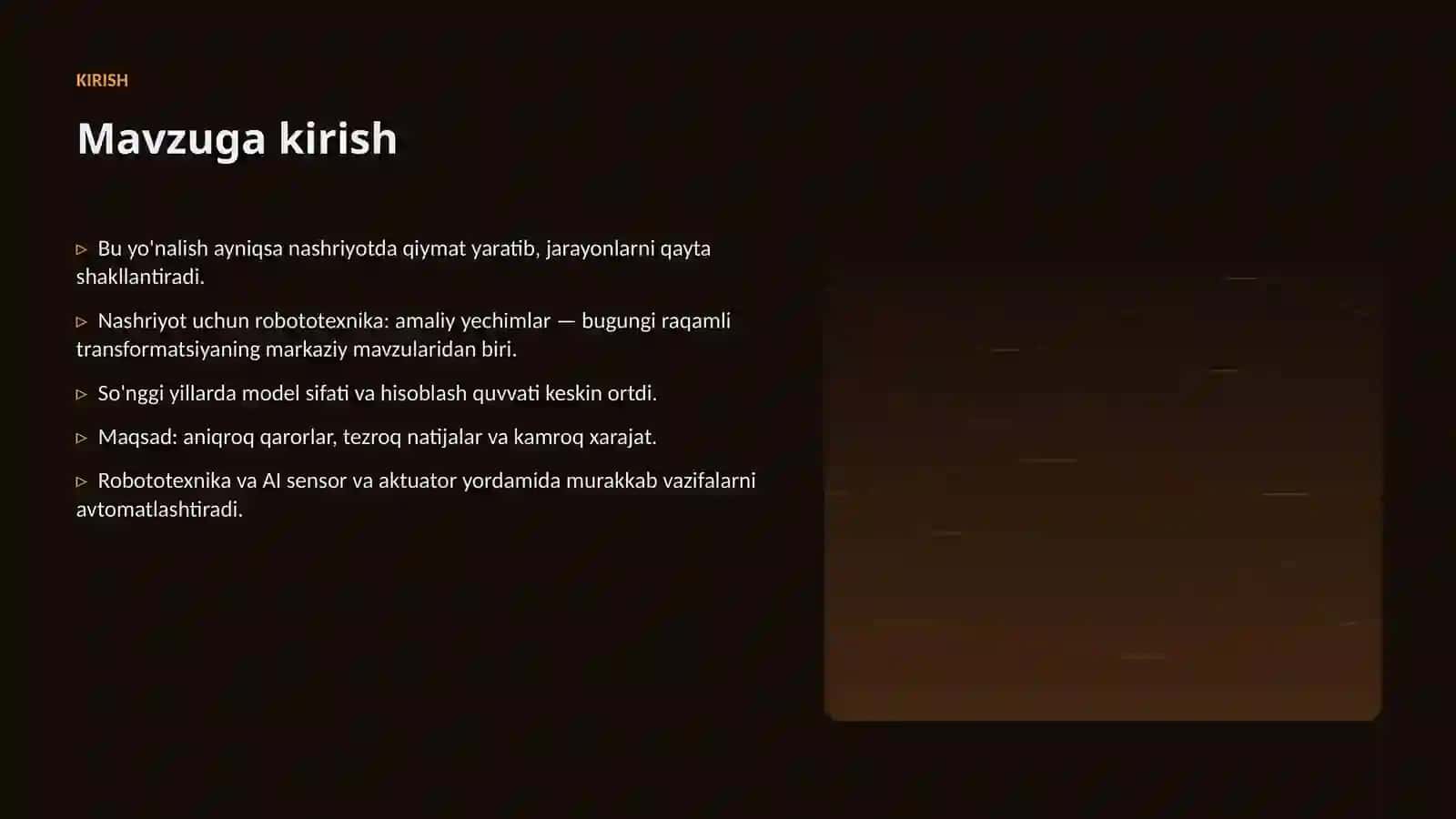 Nashriyot uchun robototexnika: amaliy yechimlar 3