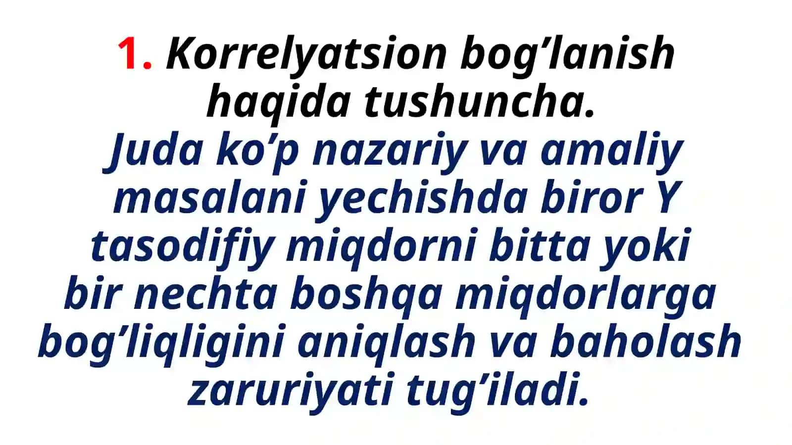 Korrelyatsiya nazariyasi elementlari 3