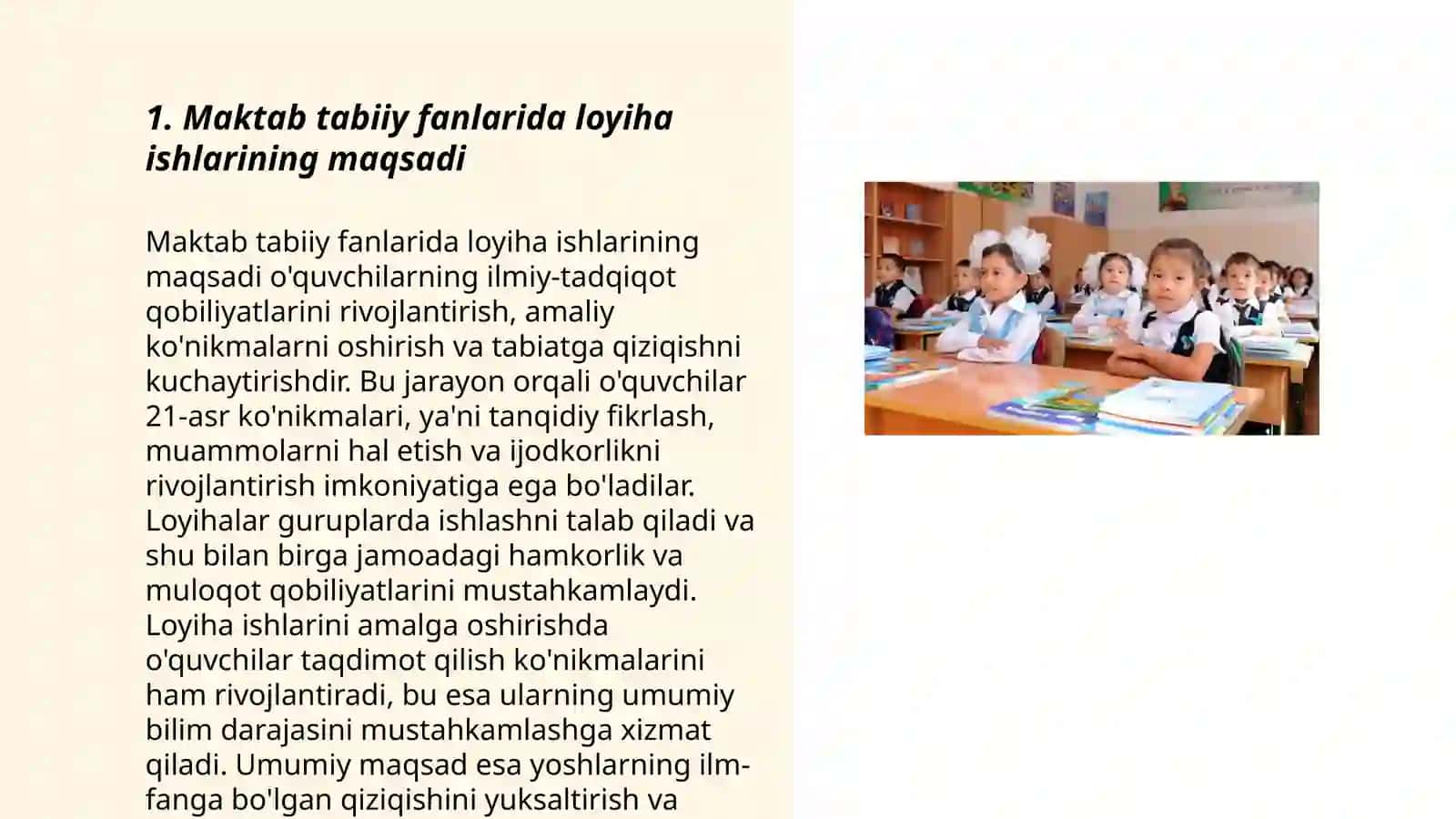 Maktab tabiiy fanlarida loyiha ishlarini tashkil etish 3