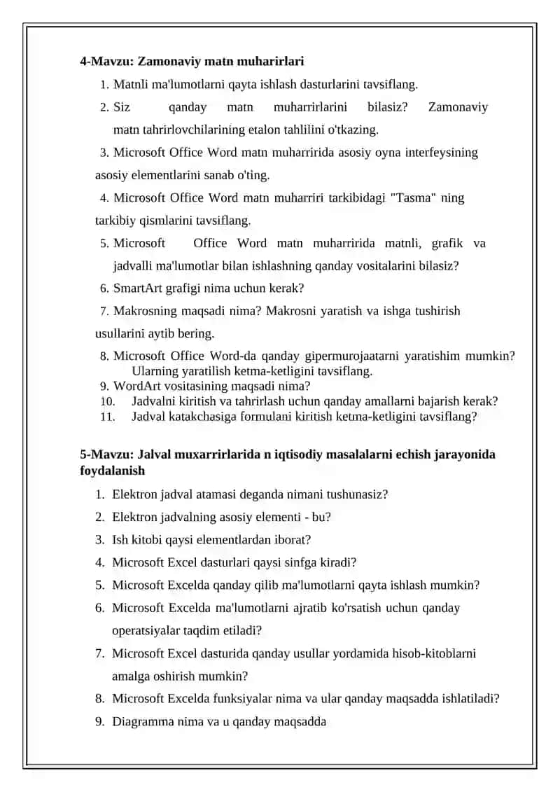 Axborot texnalogiyalarining Infratuzilmasi 3