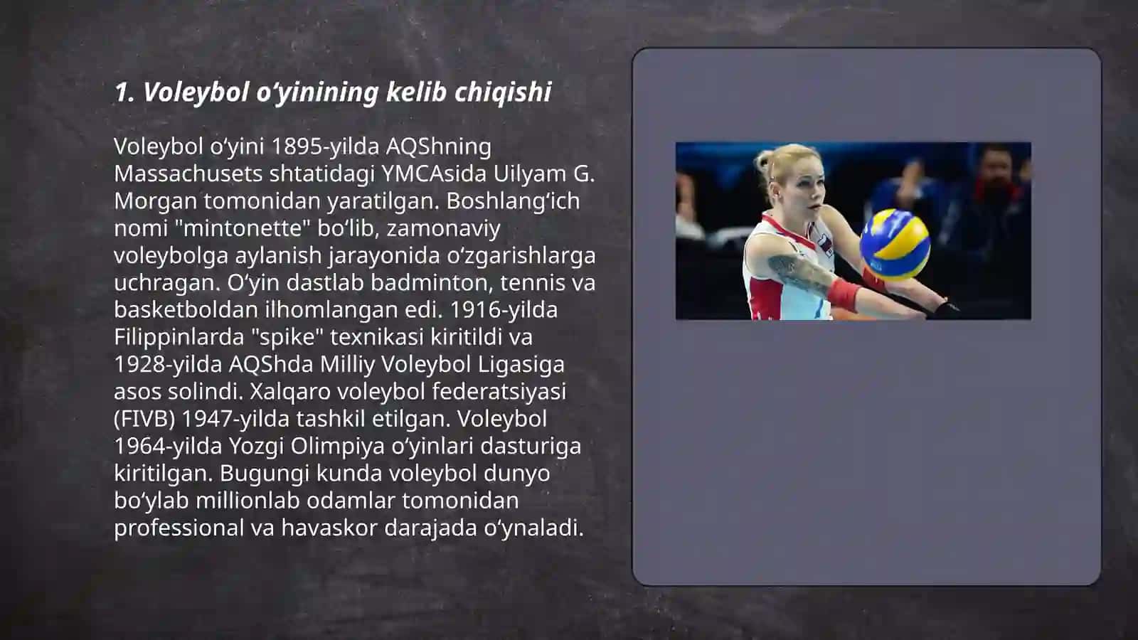 Voleybol o‘yin qoidalarini kelib chiqishi 3