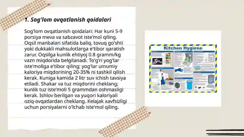 Sog'lom ovqatlanish qoidalari 3