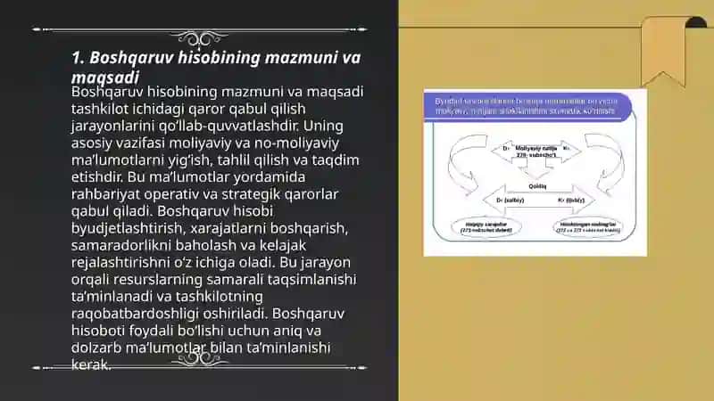 Korxonalarda boshqaruv hisobini tashkil etish 3