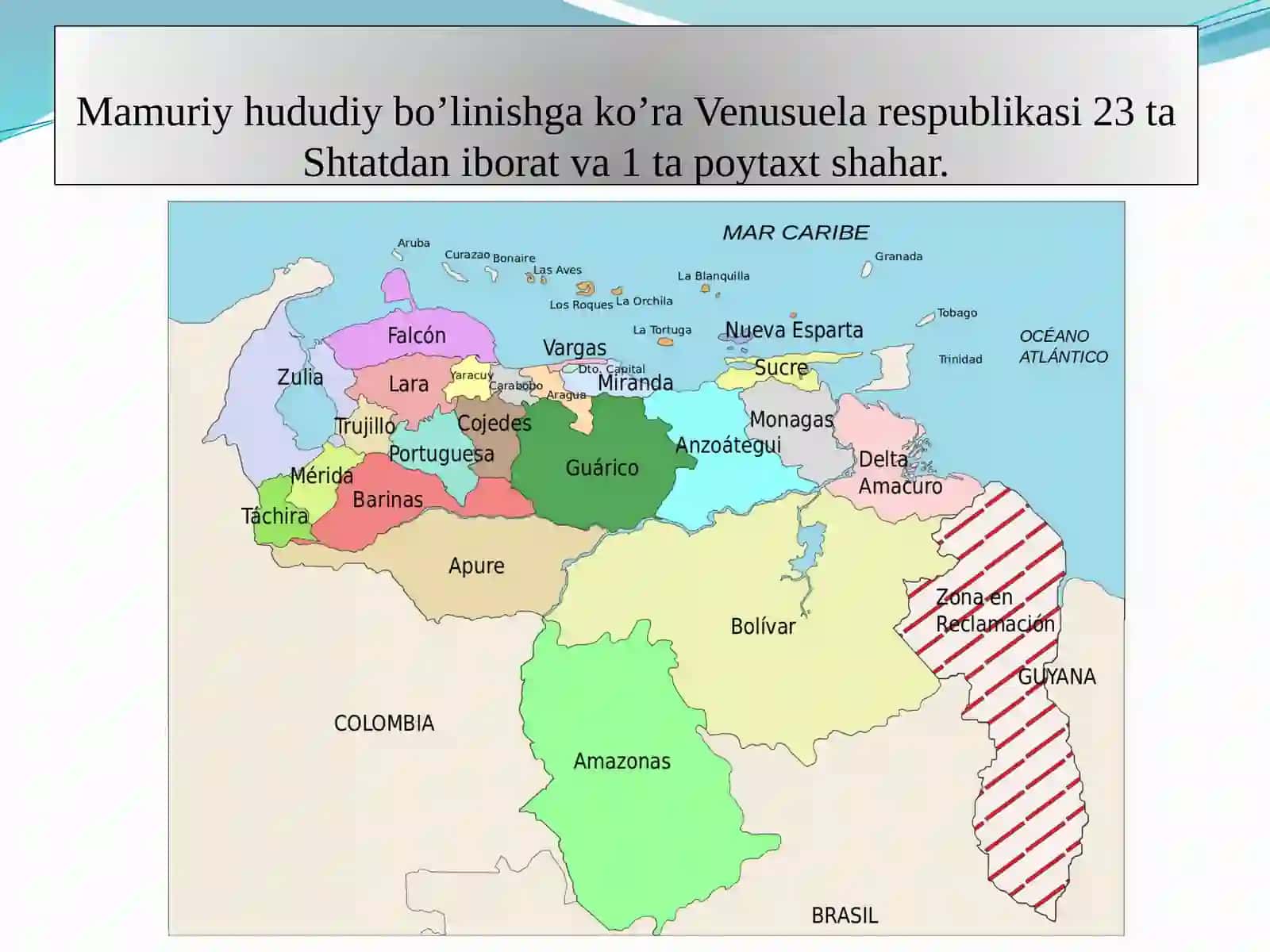 O'zMU tarix magistrantining Venusuela Davlat bayrog'i haqida elektron ma'lumotlar 3