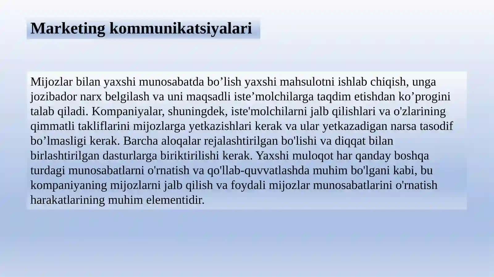 Marketing kommunikatsiyalari 3