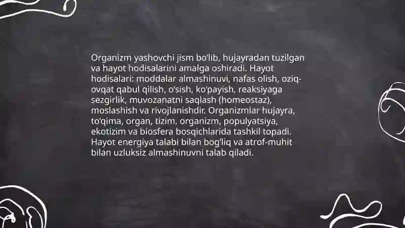 Tabiiy fan nimani o'rganadi 3