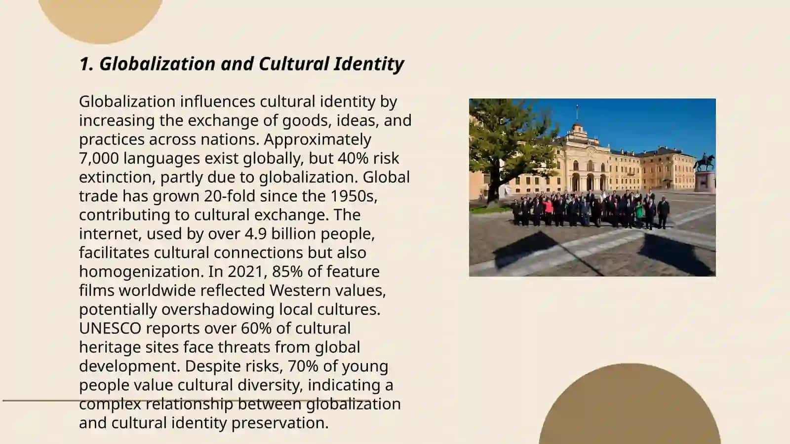 Preserving continuity in international culture 3