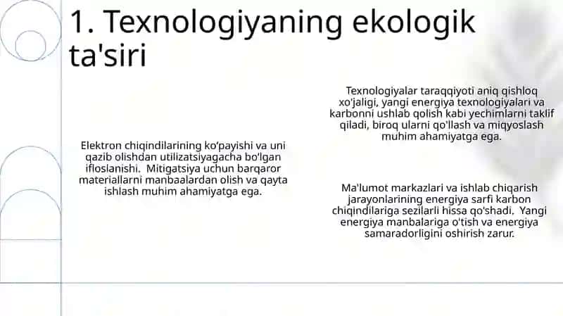 Tehnaligik òzgarishlar va atrof muhit 3