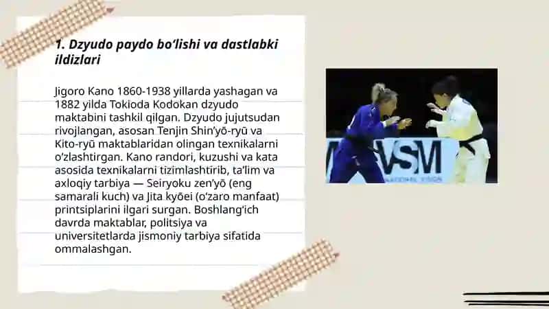 Dzyudo kurashining rivojlanish tarixi 3