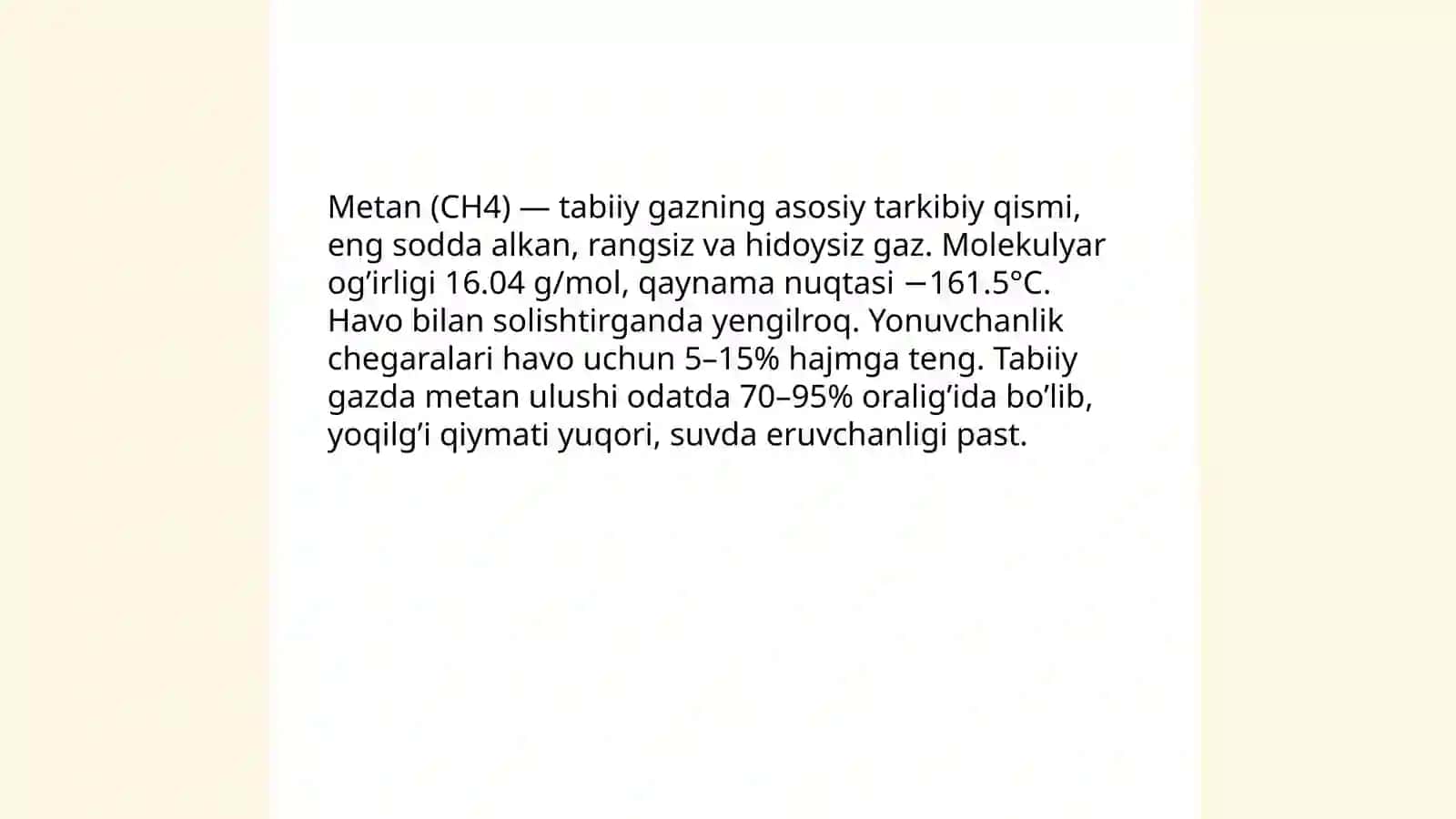 Tabiiy gazning tarkibi 3