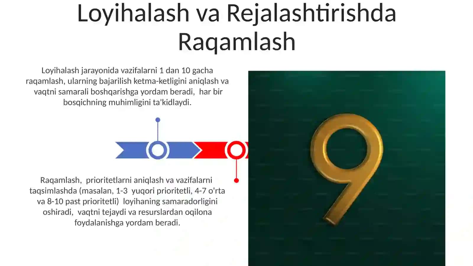 Birinchi o'nlikni raqamlash vazifalari 3