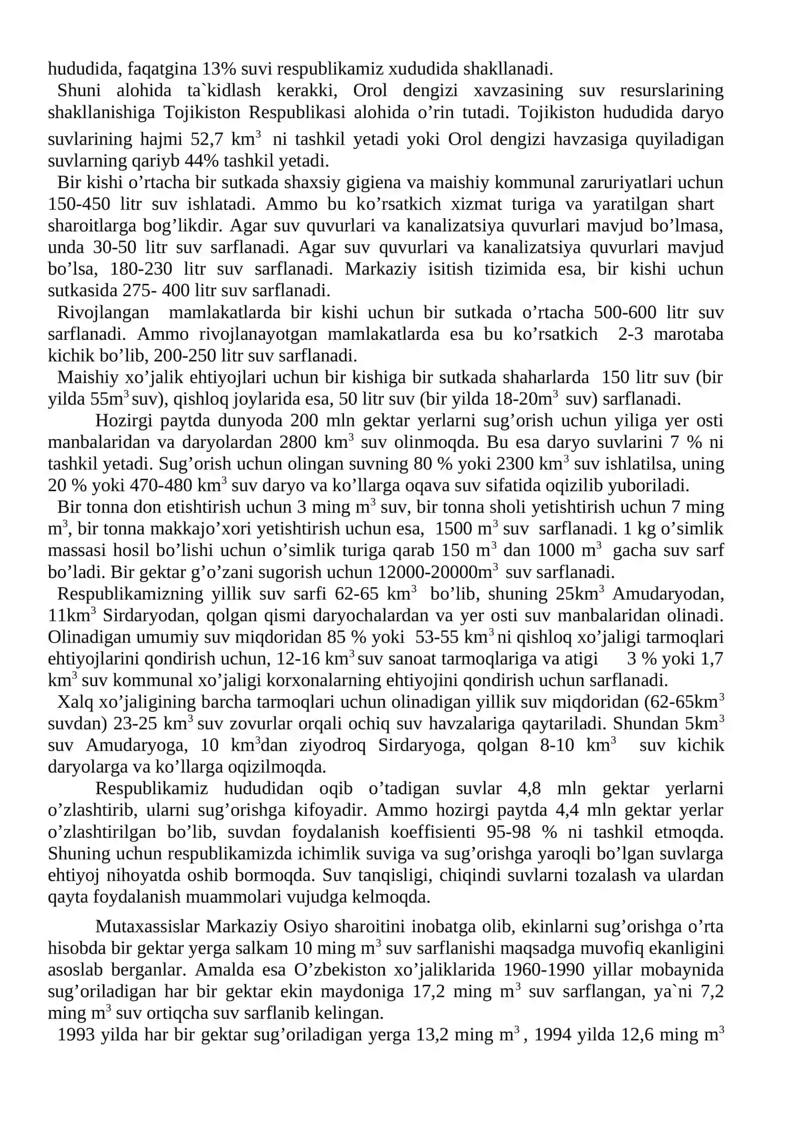 Gidrosfera va uni muhofaza qilish 3