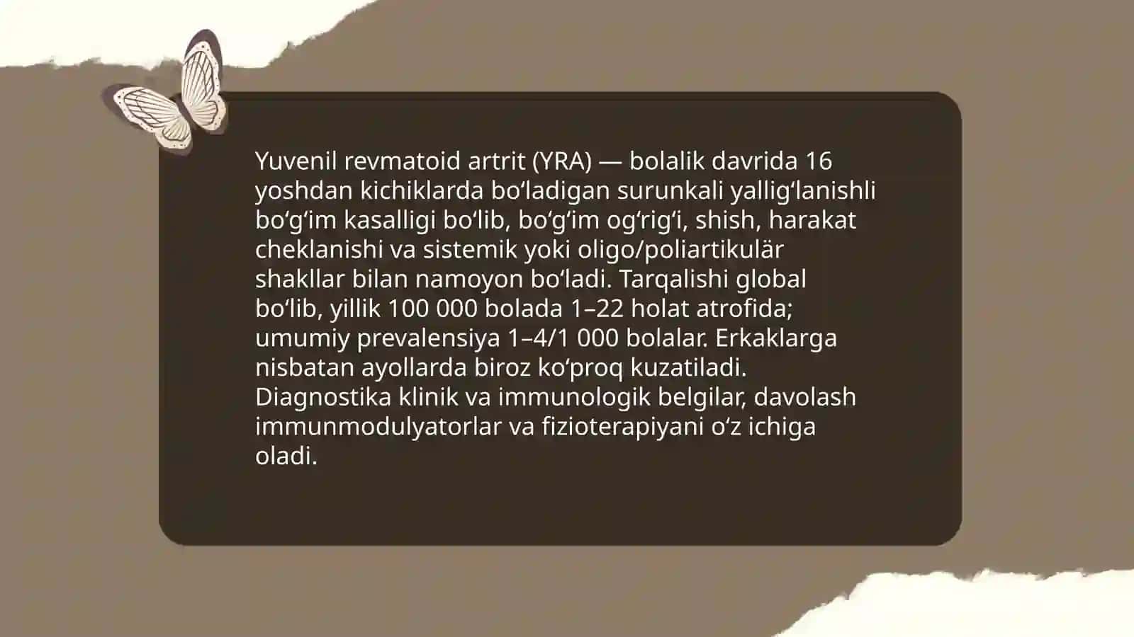 Yuvenil revmatoid artrit 3