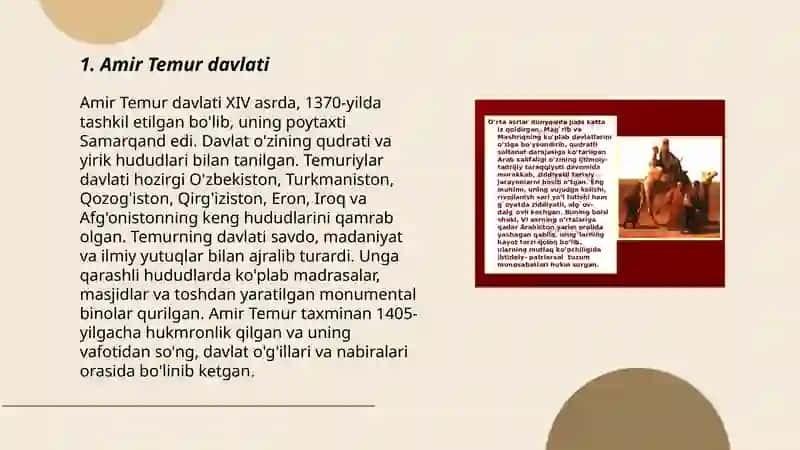 Amir Temur davlati 3