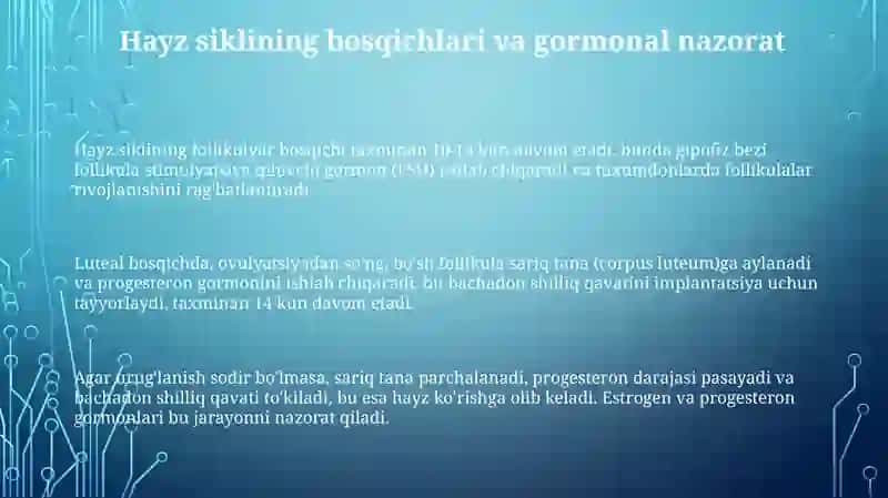 Menstural sikl va ovulyatsiya jarayonlari 3