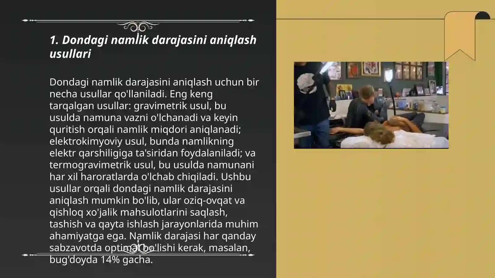 Dondagi namlik va uning meyori 3