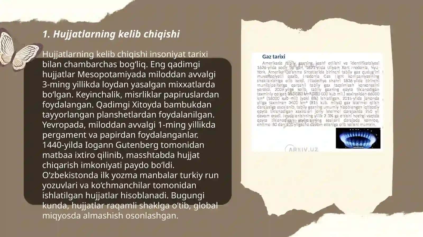 Hujjatlarning paydo bo‘lishi va tarixi 3