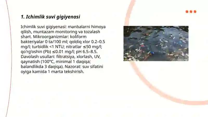 Suv va tuproq gigiyenasi 3
