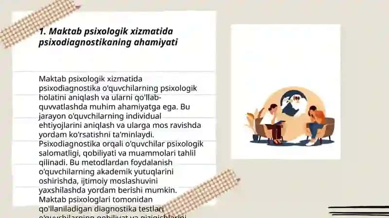Maktab Psixologik xizmatida Psixodiagnostika 3