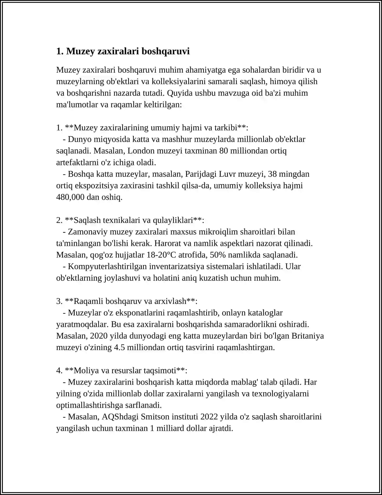 MUZEY ZAXIRALARI 3