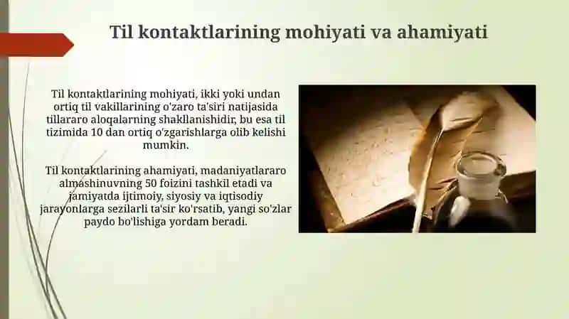 Til kontaktlari sotsiolingvistika 3