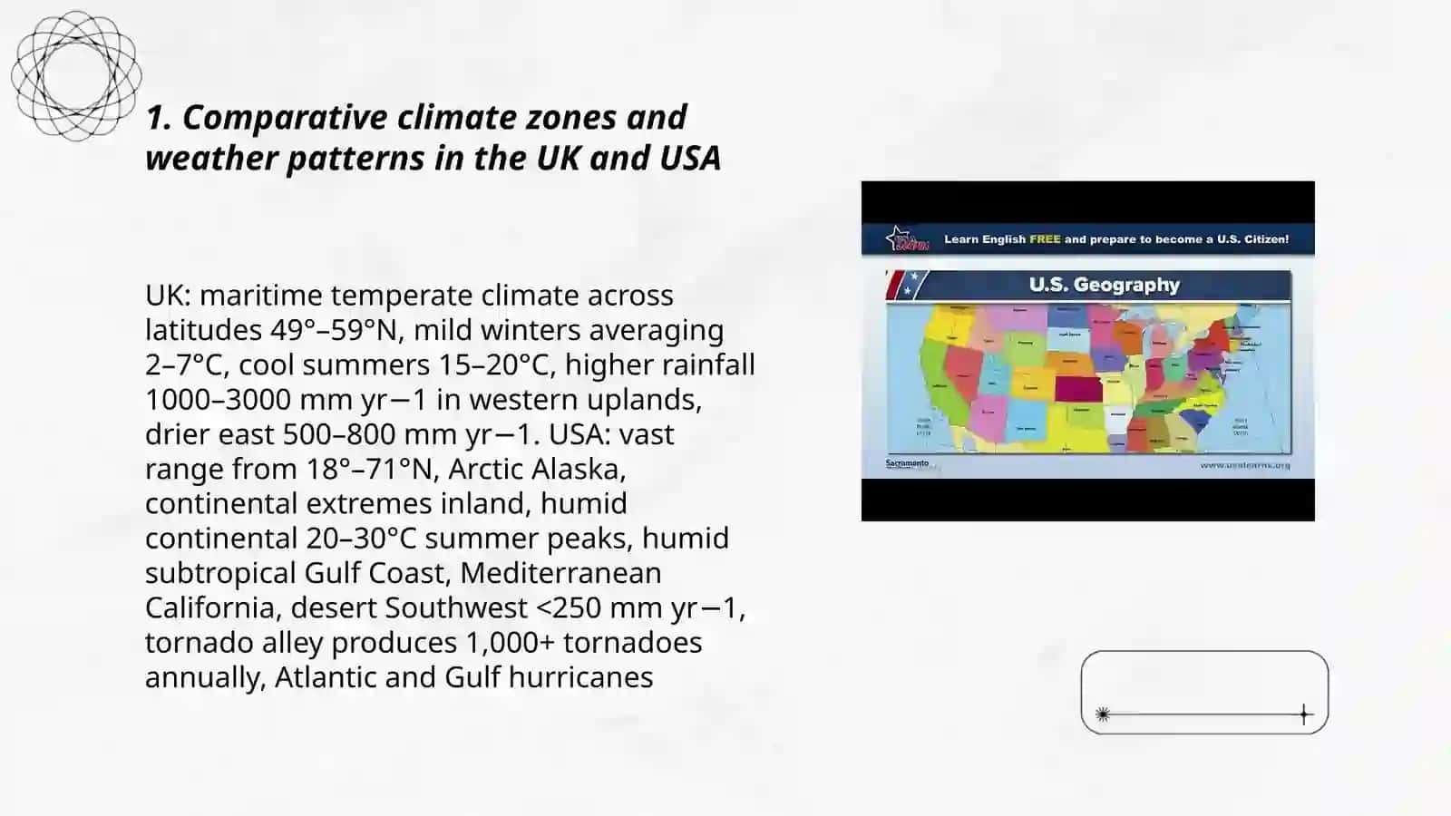 Natural and social geography of the UK and USA 3