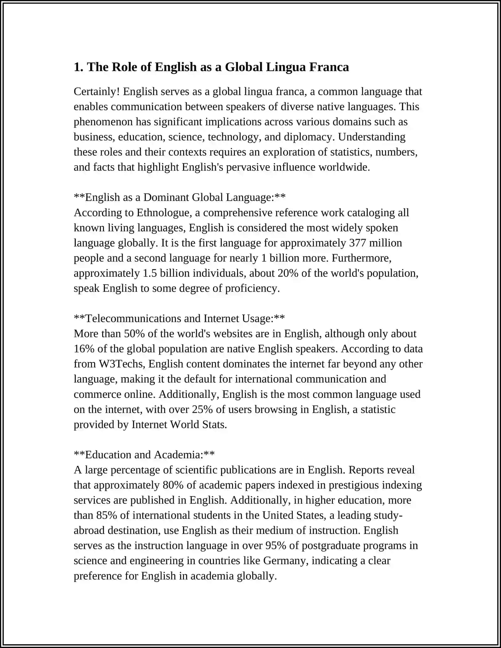 English in the Language of Communication 3