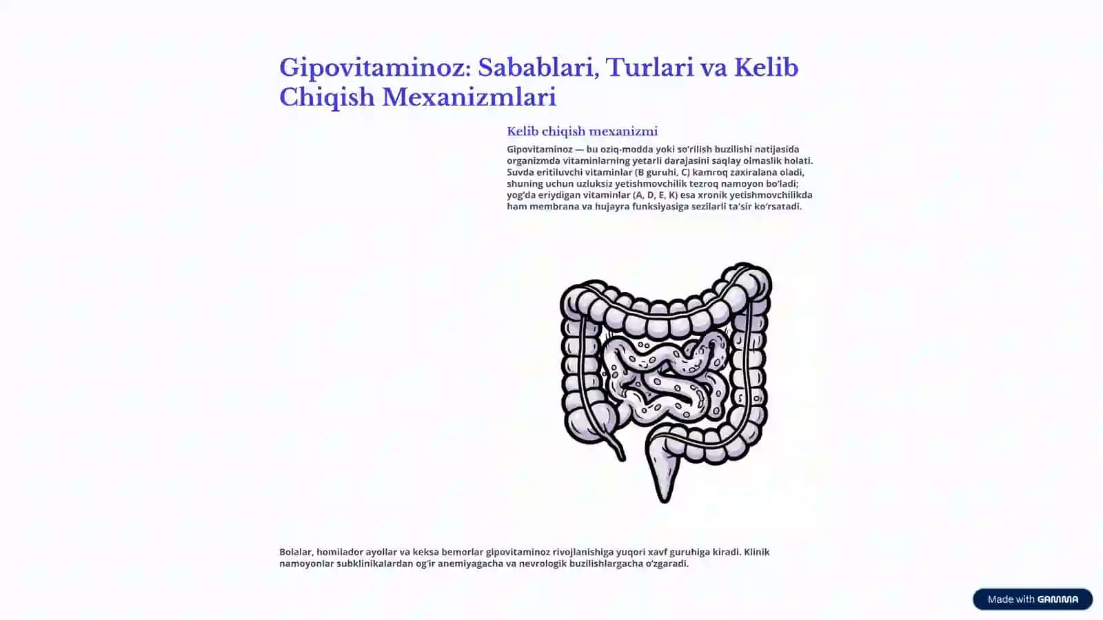 Gipovitaminoz va Gipervitaminoz: Modda Almashinuvining Buzilishi 3