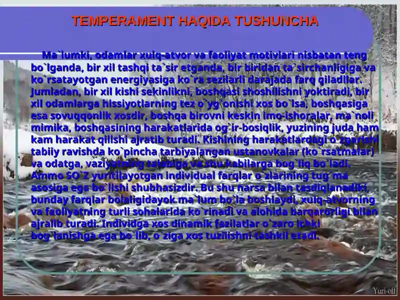 Temperament va faoliyat uslubi 3