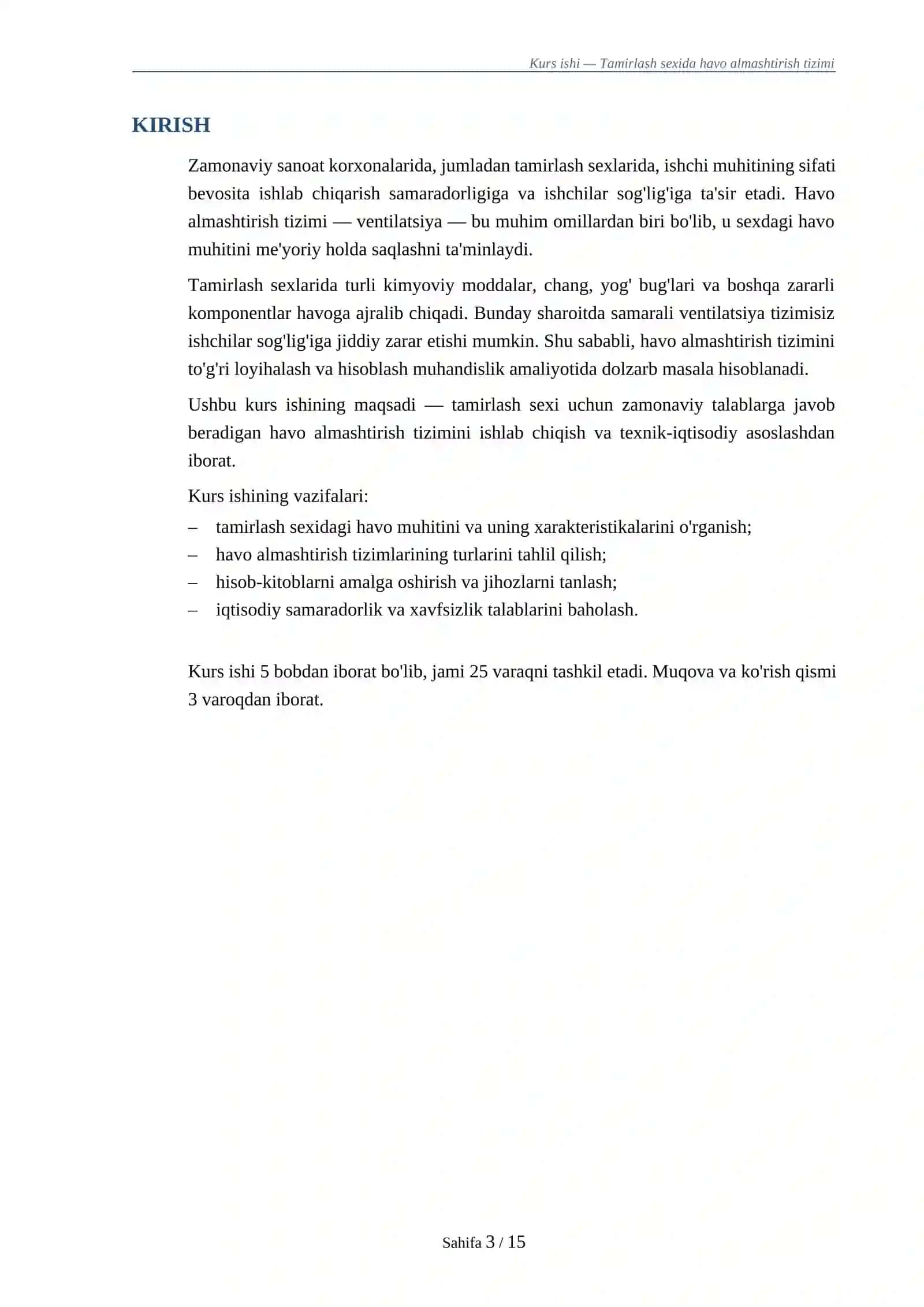 TAMIRLASH SEXIDA HAVO ALMASHTIRISH TIZIMI 3
