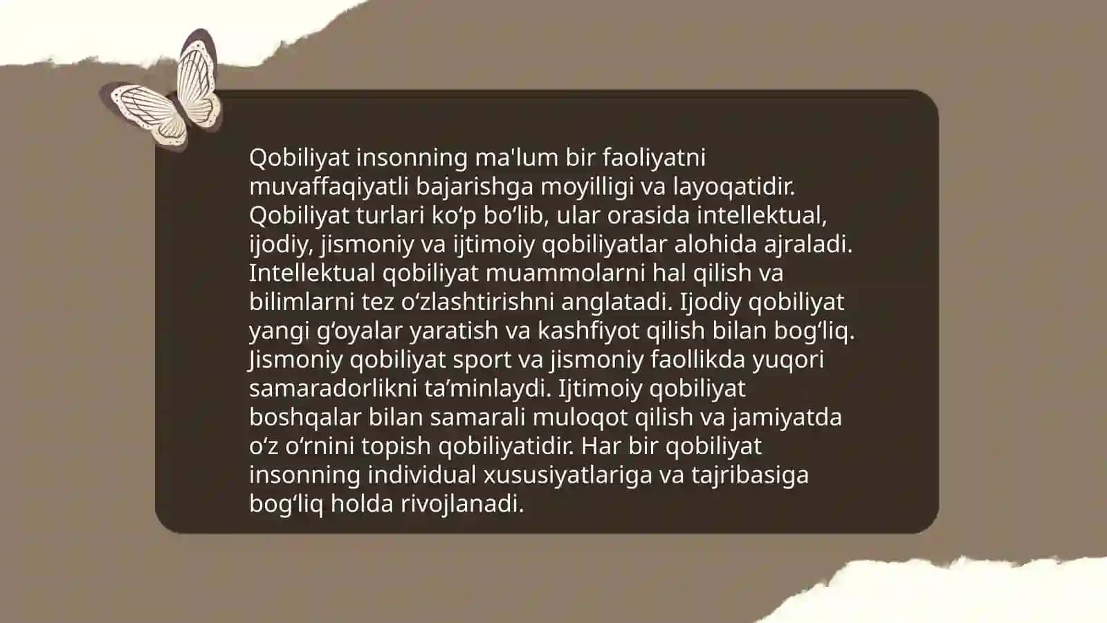 Qobilyat va uning rivojlanishi 3